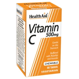 HealthAid Vitamin C 500mg Chewable Tablets 60`s