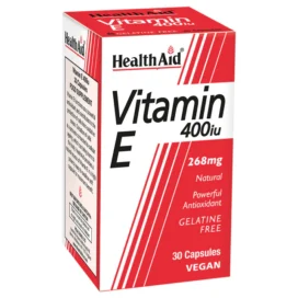 HealthAid Vitamin E 400iu Vegicaps 30`s
