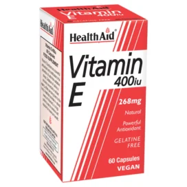 HealthAid Vitamin E 400iu Vegicaps 60`s