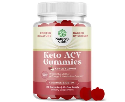 NATURE’S CRAFT SF APPLE CIDER VINEGAR KETO ACV GUMMIES 60’S