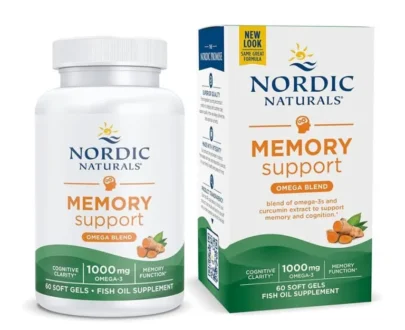 NORDIC NATURALS MEMORY SUPPORT 1000MG 60SFTGLS