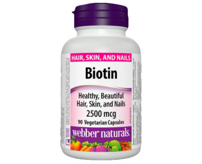 Webber Naturals Biotin 2500mcg Veg Capsules 90's