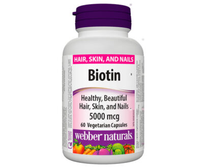 Webber Naturals Biotin 5000mcg Veg Capsules 60's