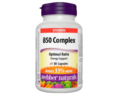 Webber Naturals Vitamin B50 Complex Capsule 80's